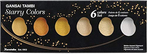 Kuretake Gansai Tambi Starry colors 6 colors set