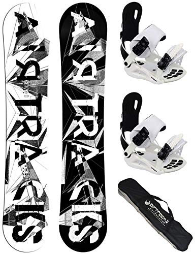 AIRTRACKS Lady Snowboard Set - Tabla BWF Mujer 155 - Fijaciones Master W M - SB Bag/Nuevo