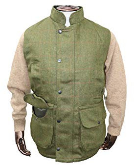 Hunter Outdoor Shooting Tweed Weste (Dunkelgrün, XXL)