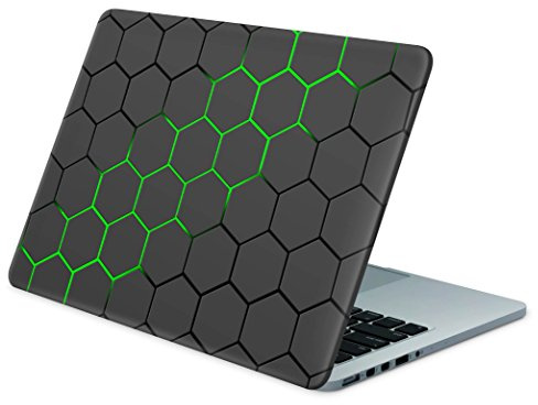 Skins4u Laptop Aufkleber Universal Skin Netbook Sticker für bis zu 10,1 Netbooks 25,4 x 20,3cm - Exo Grün