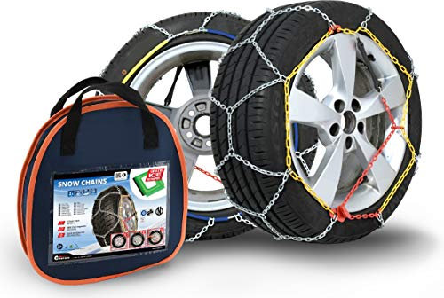 COMPASS Schneeketten für Reifen 225/50 R17 TÜV geprüft (x110) 1 Paar