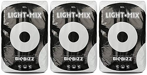 BioBizz BBLM50L - Confezione da 3 sacchetti per substrati BioBizz Light-Mix, 50 l