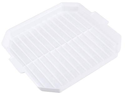 BESTonZON 2 Pcs Microwave bacon cooker sausage grill rack kitchen cooking tools accessories (white)