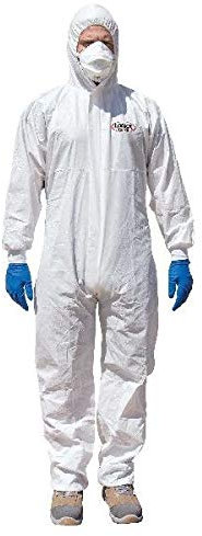 Tuta Monouso Bianco 65 Gr TNT Laminato Misura XL