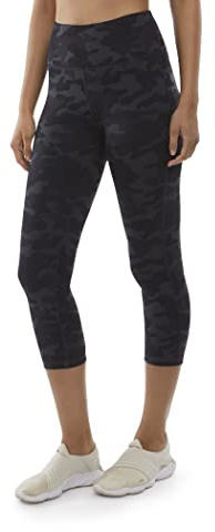 Danskin kvinnor heltäckande tryckt capri legging