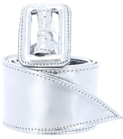 Vanzetti Leder Gürtel Sun Kissed 50mm Full Leather Belt W90 Silver Metallic silberfarben