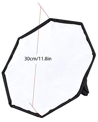 Diffusore Flash Diffusore Softbox Torcia Universale Portatile Rimovibile da 30 cm con Custodia per Flash Esterno