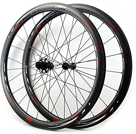 QHY 700C Carbon Laufradsatz Rennrad 40 50mm Tubeless Ready 7-12 Speed 1600g Bestes Für Klettern Sprinten (Size : 50mm)