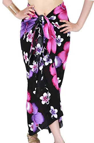 CHAINUPON Jupe de plage pour femmes - Paréo, sarong transparent long - Couvre-maillot de bain pour bikini