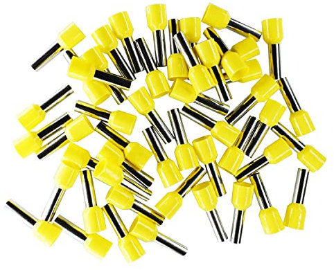 Lot de 50 embouts isolés Jaune 6,00 mm²