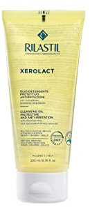 Rilastil Xerolact Olio Detergente Viso e Corpo per Neonati, Bambini e Adulti, Idratante, Relipidante, per Pelli Secche, Irritate e con Tendenza Atopica, Confezione da 200ml