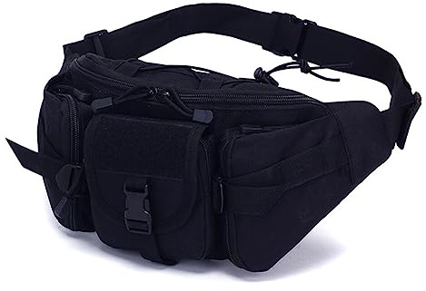 LICHENGTAI Taktische Gürteltasche Sport Hüfttasche Molle Bauchtasche, Bauchtasche Gürteltasche Hüfttasche für Damen und Herren, Brusttasche Groß Handytasche Multifunktional Waistbag Bumbag Militär