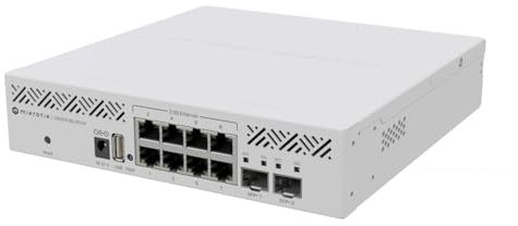 MikroTik CRS310-8G 2S IN: L3 Smart Switch Géré 2.5G Ethernet (100/1000/2500) Connexion Ethernet, supportant