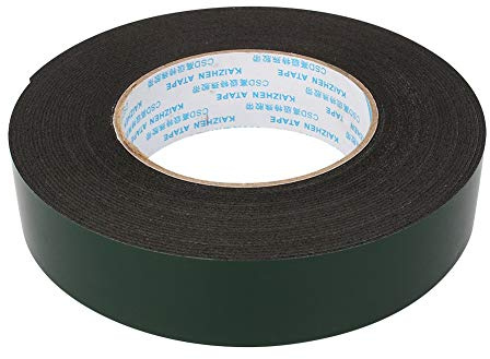 LUCKDANO Rouleau de Mousse Adhésive Double Face de 10 Mm, Résistant à L'eau, Longue Durée, Forte Adhérence, pour Voiture, Maison, Camping-car, Bateau, Plaques D'immatriculation, 10 M