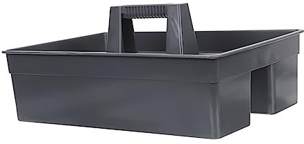 Amosfun Plastic Storage Box Handle Cleaning Basket Tool Tote for Home Commercial Use