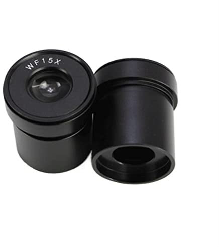 Mikroskop 2 STÜCKE WF5X 10X 15X 20X Stereomikroskop-Okular Spezielle Weitwinkel-Okularbefestigungsgröße 30 mm(WF15X-15mm)