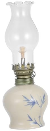 Cabilock Lámpara De Aceite Retro De Lámpara De Aceite Sin para Mesa De Noche Iluminación Decorativa Antigua para Interiores y Exteriores