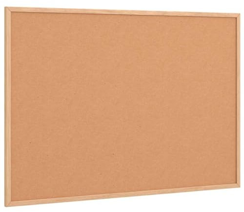 vidaXL Tableau en liège avec cadre en bois de pin massif 80 x 55 cm