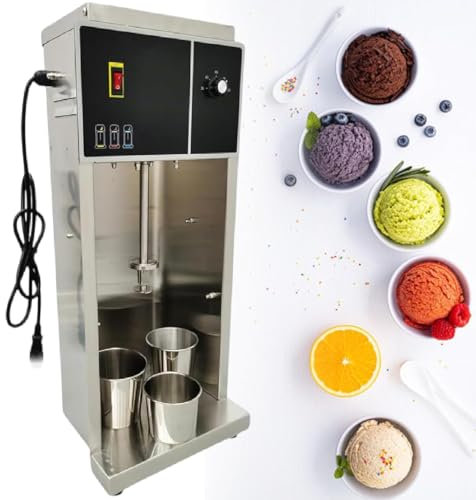 Máquina Batidora De Helado Automática, Máquina Batidora De Yogur Helado, Máquina Para Hacer Granizados Para Cocina De Restaurante, 3200 R/Min, 3 Vasos Manuales