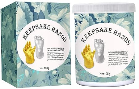 PartyKindom Handabdruckset Für Neugeborene Fußabdruck Zubehör Molding Kit Casting Kit Einfache Anwendung Sicheres Material