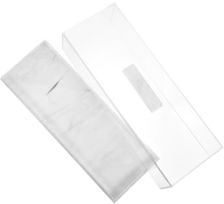 iplusmile Scatola Per Pane in Acrilico Trasparente Con Espositore Per Dolci Rettangolare Vassoio Per Torte Ermetico Contenitore Per Dolci Con Per Conservazione e Esposizione