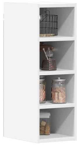Tomostar Meuble Haut de Cuisine, Armoire Suspendue Cuisine Armoire Suspendue Riga Blanc 20x29,5x60 cm Bois d'ingénierie