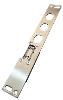 Incontro Elettrico Universale Per Serrature Di Porte Blindate | Tipo Mottura Cisa Securemme | 12V | Accessorio Sicurezza Casa E Condominio (3 Pioli + Scivolo SX)
