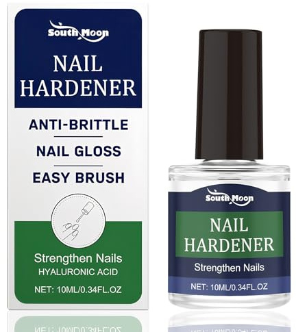 10ml Nagelhärter mit Hyaluronsäure und Hydrolysiertem Keratin für Brüchige Fingernägel Nagelpflegeprodukte mit Pinsel Nagelpflege zur Stärkung und für Natürlichen Glanz