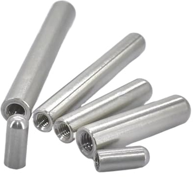 Gewindestift Innengewinde-Rundkopf-Zylinderstift, Edelstahl-Hohlzahnloch-Positionierungsdübel Zur Reparatur(M3xOD5mm(10Pcs),14mm)