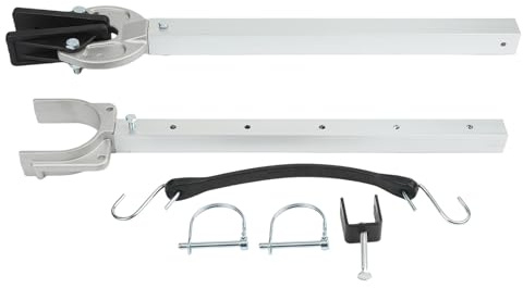 SageFurned Boots Motorstütze Verstellbar 23-35 Zoll für Außenborder bis 100 PS, Robuster Transom Saver mit Verzinkter Oberfläche und Verbundkopf
