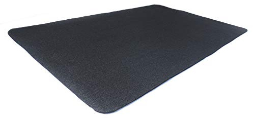 Diversitech Outdoor Gas Grill BBQ Floor Mat 48 x 30 - Absorbant Protection for Decks & Patios, Black