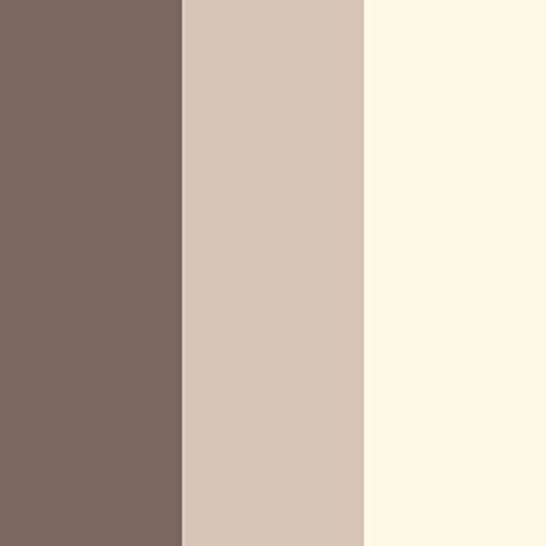 Russet Orange/Beige/Cream - 40915 - Olivia Stripe - Wallpaper… (Chocolate/Taupe/Cream)