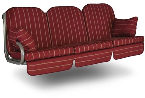 ANGERER Deluxe Schaukelauflage Faro, Rot, 3-Sitzer