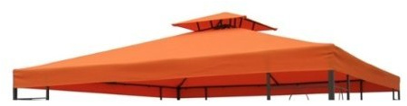 WASSERDICHT Pavillondach terracotta 2,98x2,98m Dach Pavillon Pavillion NEU WASSERFEST