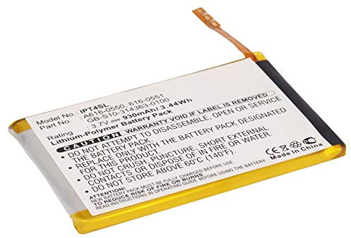subtel, Akku für mp3 Player kompatibel mit Apple iPod Touch 4 Gen. - A1367, 4G, 616-0551 (3.8V, 930mAh)