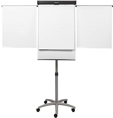 Quartet Easel, Magnetic Whiteboard/Flipchart, 3' x 2', Compass Mobile Presentation, Graphite Frame (ECM32EU)