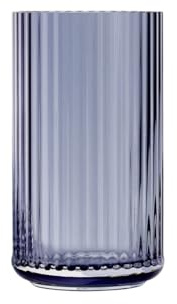 Lyngby Porcelæn Vase H12.5 cm Lyngby aus mundgeblasenem Glas zeitlos, blau