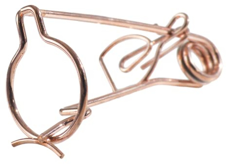 Windhager Wühlmausfallen Classic, Draht-Wühlmausfalle, Wühlmausbekämpfung, Schnappfalle, Wühlmäuse fangen, robust, 2 STK/Pkg, 6 x 14 x 9,5cm, 05379, Kupfer