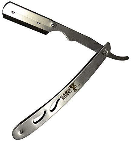 Classic Samurai Straight Cut Throat Razor Stainless Steel Men Shaving Razor