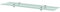 vidaXL 2X Regal Schwebend Wandregal Glasregal Glasboden Glasablage Badablage Wandablage Badregal Ablage Regale Bad Glas 100x10cm 8mm