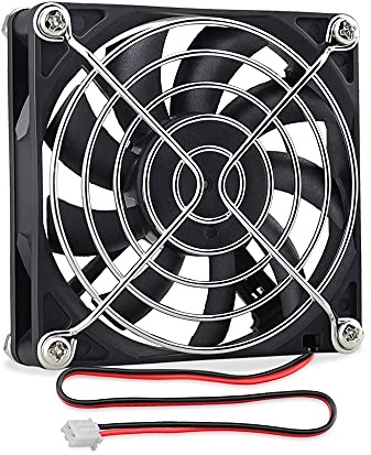 GDSTIME 5V 80mm Fan 8015 Computer Cooling Fan 2Pin for NVR Cabinet | 2800 RPM 32.8 CFM Hydraulic Beariing 80mm x 80mm x 15mm