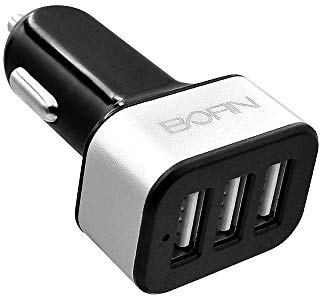 USB-Autoladegerät, 5 V, 3,1 A, Kfz-Ladegerät für Smartphones und Tablets, Action-Kameras, Powerbanks, 3 USB-Anschlüsse, tragbare Lautsprecher