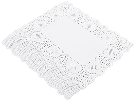 BESTonZON 150fogli Tovagliette Decorativi Carta Merletto Rotonde Per Torte e Dessert Per Matrimoni e Feste Materiale Sicuro Alta Qualità Per Ogni Occasione