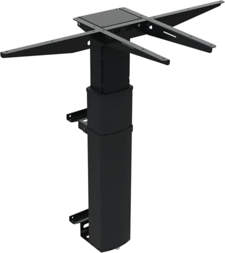 Worktrainer - Conset 501-19 Wall - Wand Schreibtisch - Höhe 68-120 cm - Elektrischer Höhenverstellbarer Gestell - Schwarz