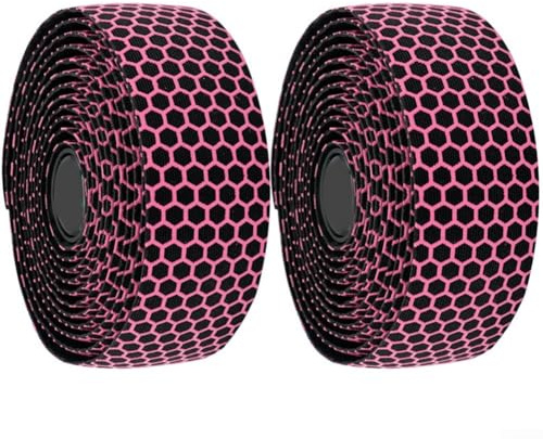 Cintas para manillar de bicicleta de carretera, cinta de manillar de bicicleta con silicona transpirable, resistente al desgaste y cómoda, para bicicleta de montaña (rosa)