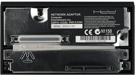 SATA Interface Network Adaptor, PS2 Sata Interface Adapter for HDD Hard Disk Connector Plug Adapter Support, HDD Hard Disk Adapter for PS2 PlayStation 2 up to 2TB SATA HDD (2.5/3.5), No IDE