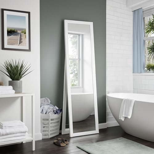 KNOR Ganzkörperspiegel Standspiegel für Badezimmer Wohnzimmer Schlafzimmer 2-in-1