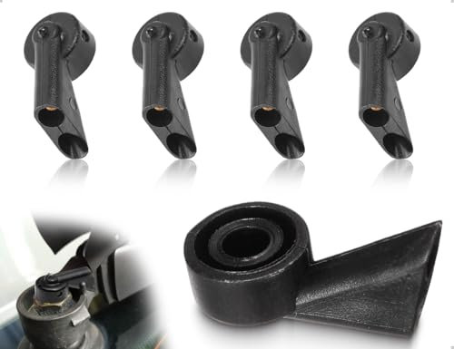 Lhbwhiz Lot de 4 buses d'essuie-glace arrière, buse de rechange pour lave-glace arrière, compatible avec Audi voiture A1 A3 A4 A6 RS3 RS4 Q7, pour les longs trajets et la réparation Boutique (Noir)