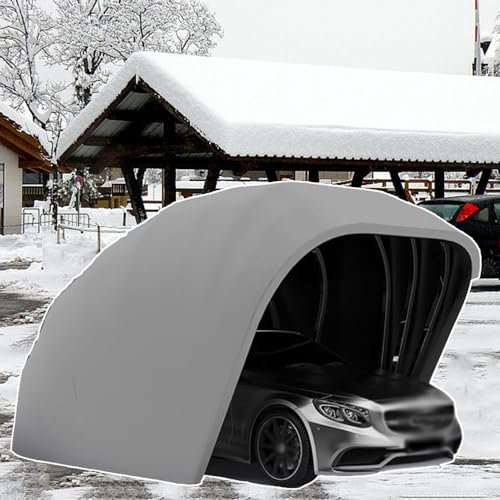 Cochera retráctil, toldo plegable para coche, refugio semiautomático duradero para garaje plegable móvil