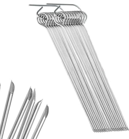 Lot de 100 Brochettes en Acier Inoxydable Réutilisables Pour Pic a Brochette Accessoires Barbecue Brochette Barbecue Ustensiles Pour Barbecue Idéales Pour Barbecue et Feu de Camp(1,8 x 15 cm)